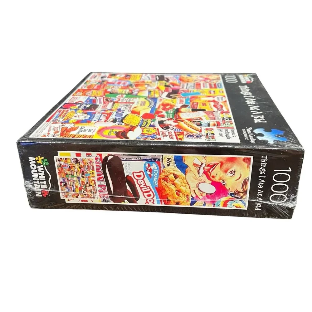 Puzzle Things I Ate As A Kid 1000 Piece Foodie Retro Gift White Mountain Jigsaw